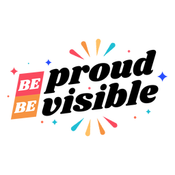 Seien Sie stolz Schriftzug PNG-Design