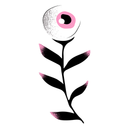 Branch eye textured PNG Design