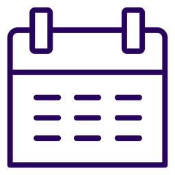 Calender stroke icon Transparent PNG
