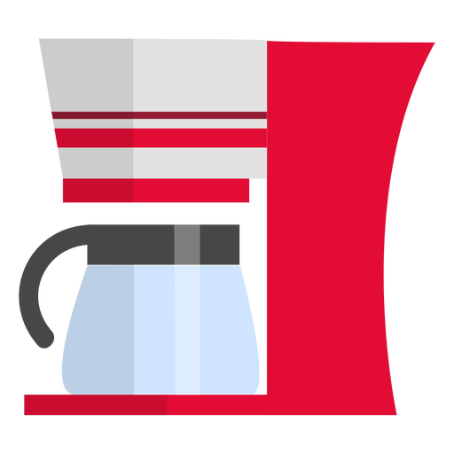 Cafetera plana Diseño PNG