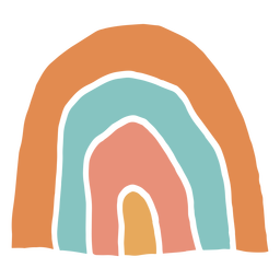 Arco-íris colorido plano Desenho PNG