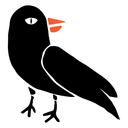 Galhos de corvo planos Desenho PNG