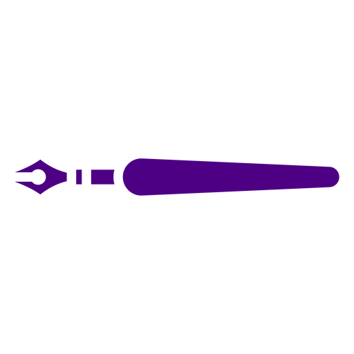 Icono de pluma morada de inmersión Diseño PNG