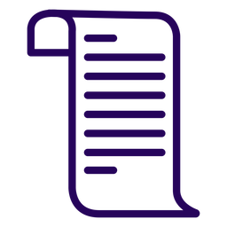 Document stroke icon PNG Design
