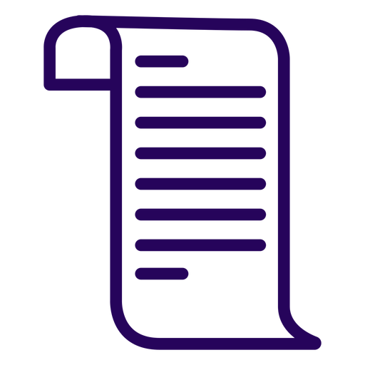 Document stroke icon PNG Design