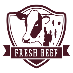 Cow beef badge PNG Design Transparent PNG