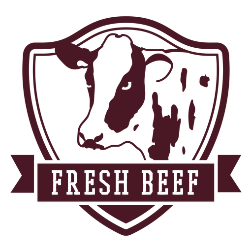 Cow beef badge PNG Design