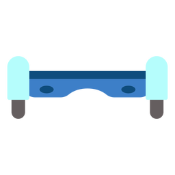 Vista frontal aerotabla plana Diseño PNG