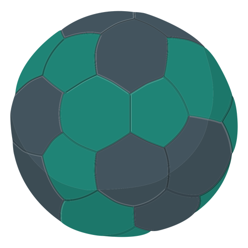 Ilustración de balonmano verde Diseño PNG