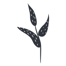 Rama gris plana Diseño PNG