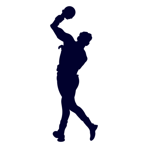 Guy handball silhouette