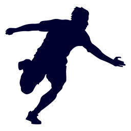 Chico silueta de deporte de balonmano Diseño PNG