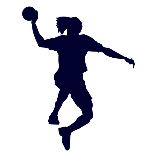Kerl der Handballschattenbild spielt PNG-Design