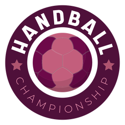 Handball championship badge PNG Design