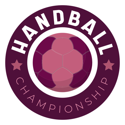 Handball-Meisterschaftsabzeichen PNG-Design
