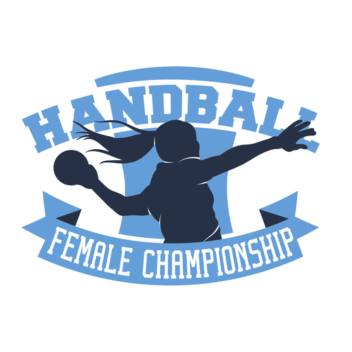 Handball weibliches Meisterschaftsabzeichen PNG-Design