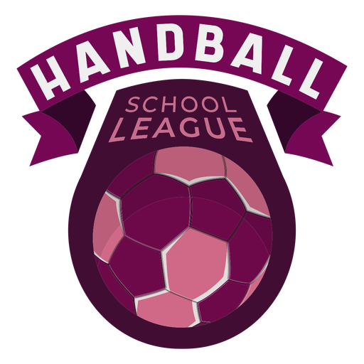 Insignia de la liga escolar de balonmano Diseño PNG