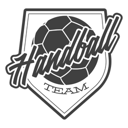 Handebol emblema do esporte de equipe Desenho PNG