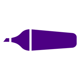 Ícone de caneta marca-texto roxa