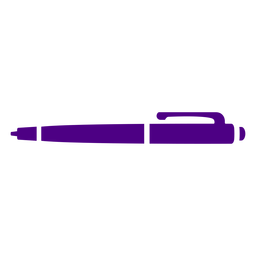 Tintenstift lila Symbol PNG-Design