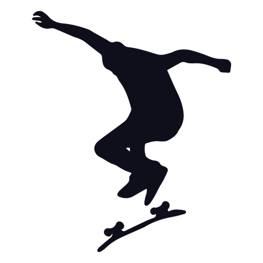 Patinador masculino silueta patinador Diseño PNG