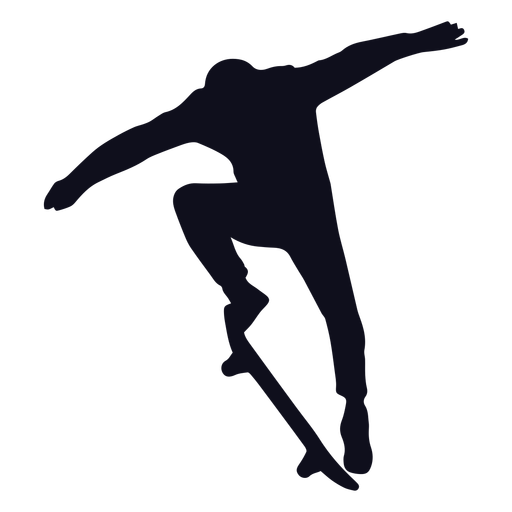 Male skating jump silhouette - Transparent PNG & SVG vector file