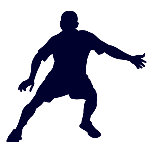 Man handball silhouette