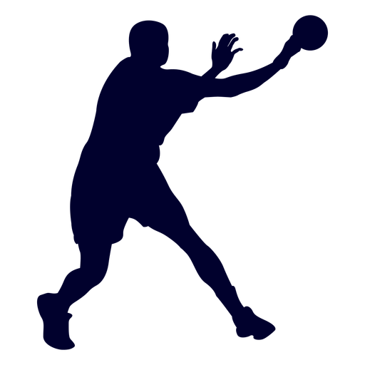 Mannhandball-Sportschattenbild PNG-Design