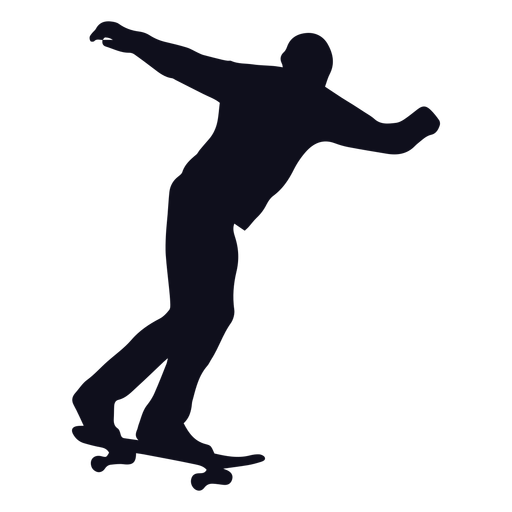 Man skater tricks silhouette - Transparent PNG & SVG vector file