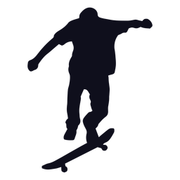 Man Tricks Skating Silhouette PNG & SVG Design For T-Shirts