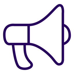 Megaphon Strich Symbol Megaphon PNG-Design