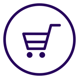 Icono de trazo de compras en línea compras en línea Diseño PNG