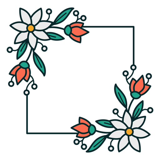 Free Free 229 Square Flower Frame Svg SVG PNG EPS DXF File