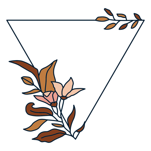 Moldura de triângulo de ornamento Desenho PNG