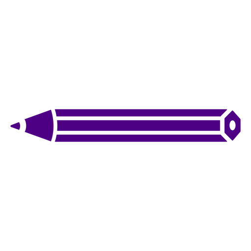 Bleistift lila Symbol PNG-Design