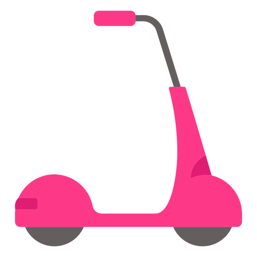 Pink scooter vehicle flat - Transparent PNG & SVG vector file