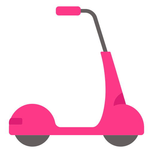 Veículo de scooter rosa plano Desenho PNG