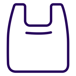 Plastic bag stroke icon PNG Design Transparent PNG