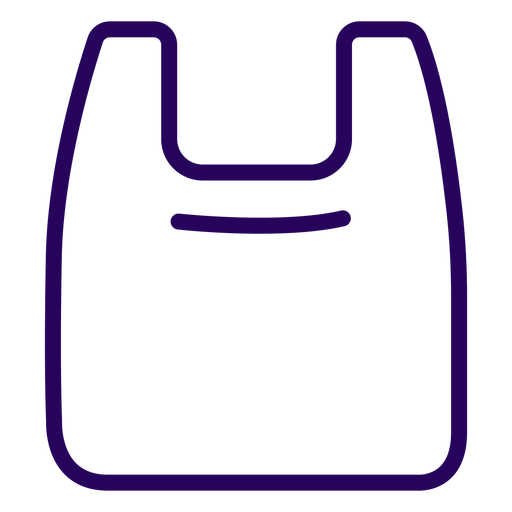 Plastic bag stroke icon - Transparent PNG & SVG vector file