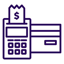 Pos card reader stroke icon PNG Design