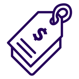 Preisschild Strichsymbol PNG-Design