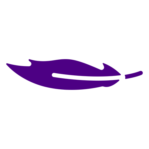 Feder lila Symbol PNG-Design