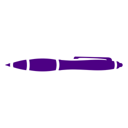 Ícone de caneta retrátil roxa Transparent PNG