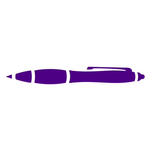 Icono morado de bolígrafo retráctil Diseño PNG