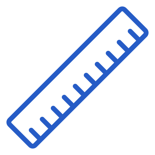 Icono de trazo de regla Diseño PNG