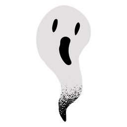 Fantasma aterrador con textura Diseño PNG