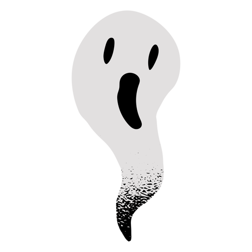 Fantasma aterrador con textura Diseño PNG