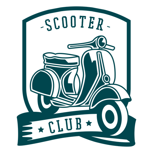 Scooter Club Abzeichen PNG-Design