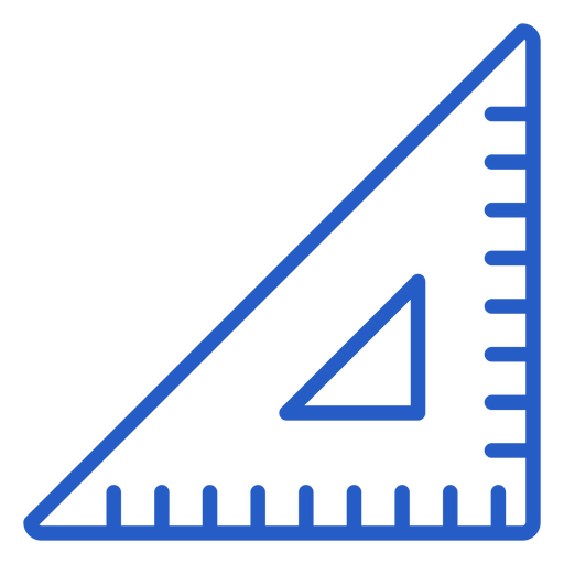 Set square stroke icon PNG Design