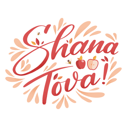 Shana Tova Schriftzug PNG-Design